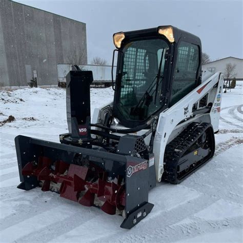 virnig skid steer snow bucket|skid steer snow blower.